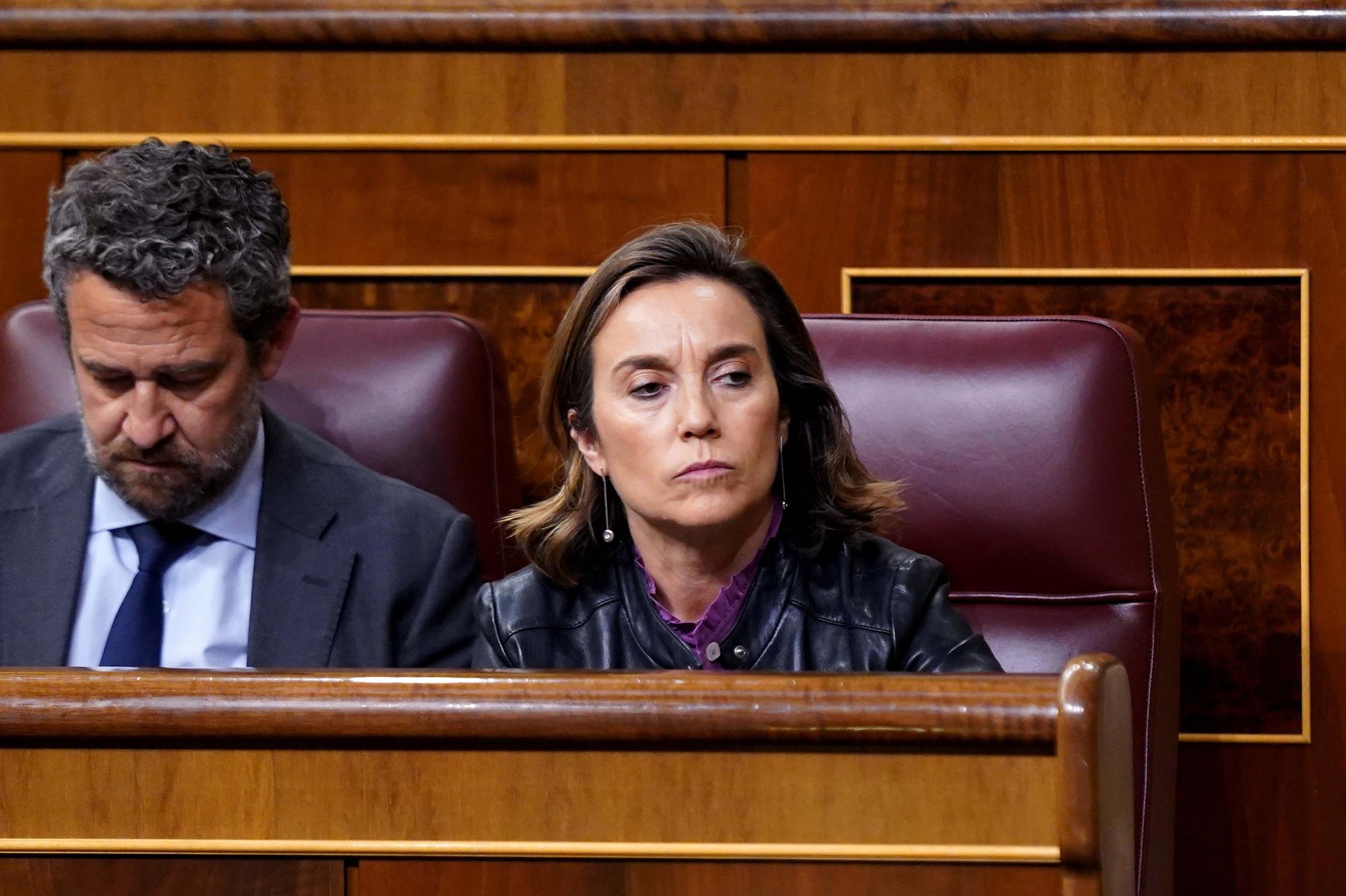 Cuca Gamarra y Jaime Olano en el Congreso.