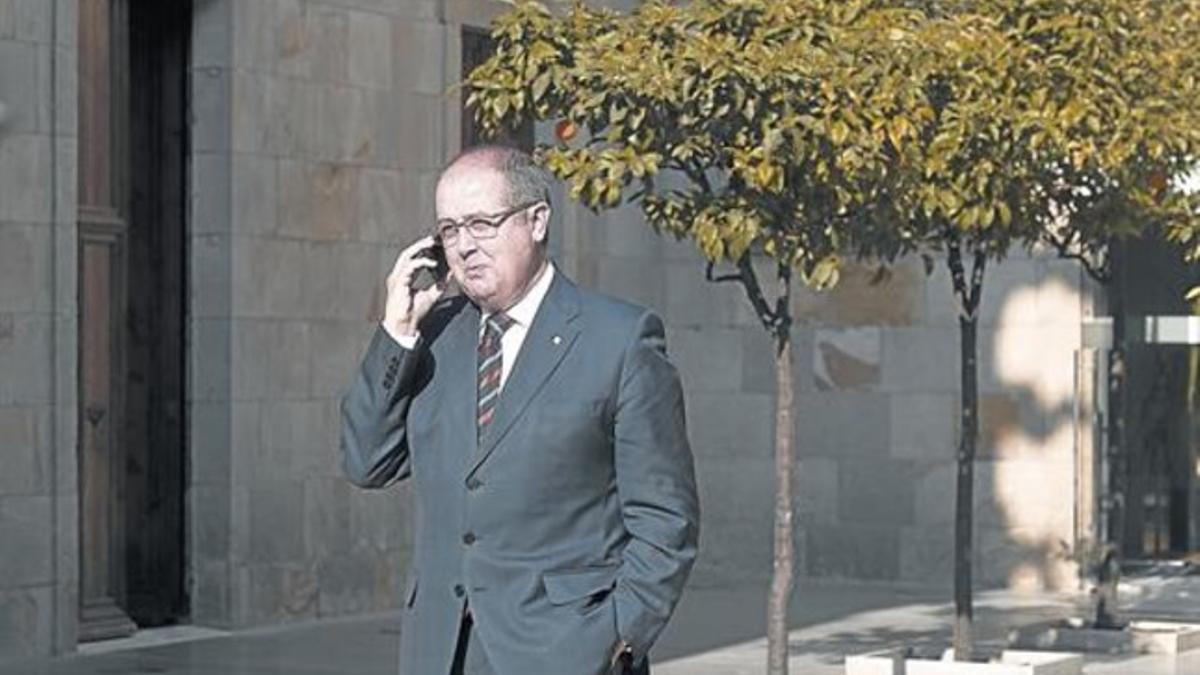 El 'conseller' de Empresa i Ocupació, Felip Puig, en el Palau de la Generalitat, el 26 de febrero del 2013.