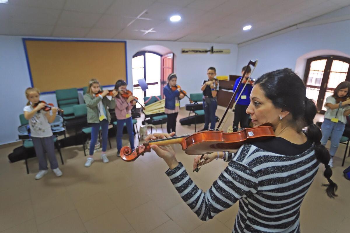 Alumnos de un curso de la Fundación Barenboim-Said
