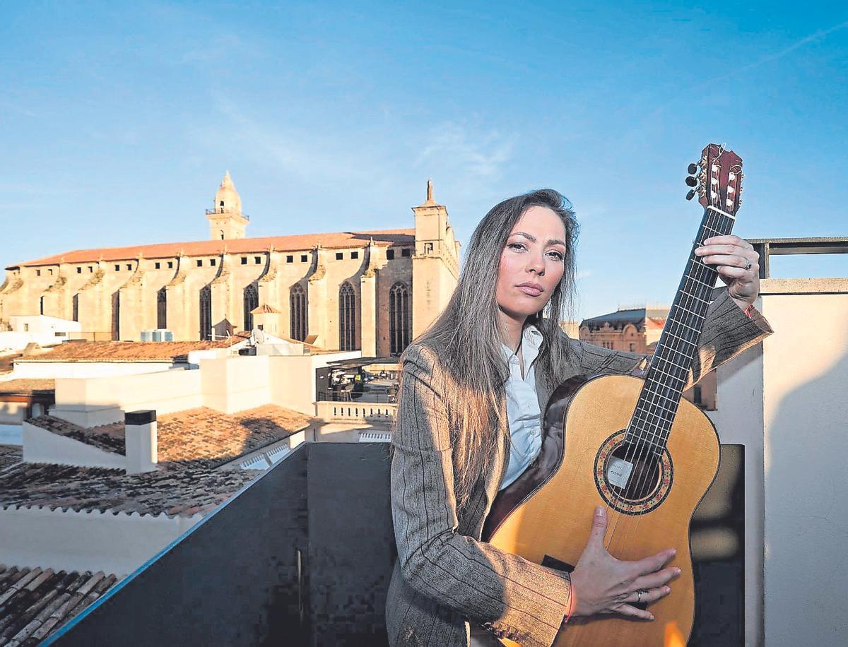 Mercedes Luján, ayer, en el hotel Sant Francesc de Palma.