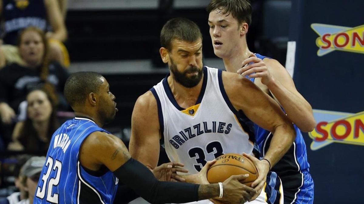 Marc Gasol en su reaparición en la cancha