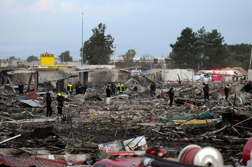 Explosión en un mercado pirotécnico en México