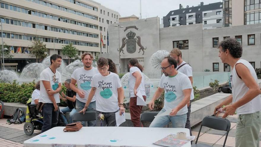 Manifestación en contra de la ampliación del muelle de Agaete para el sábado