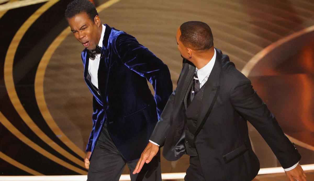 Will Smith just després de donar una bufetada a Chris Rock en plena gala d’entrega dels Oscar