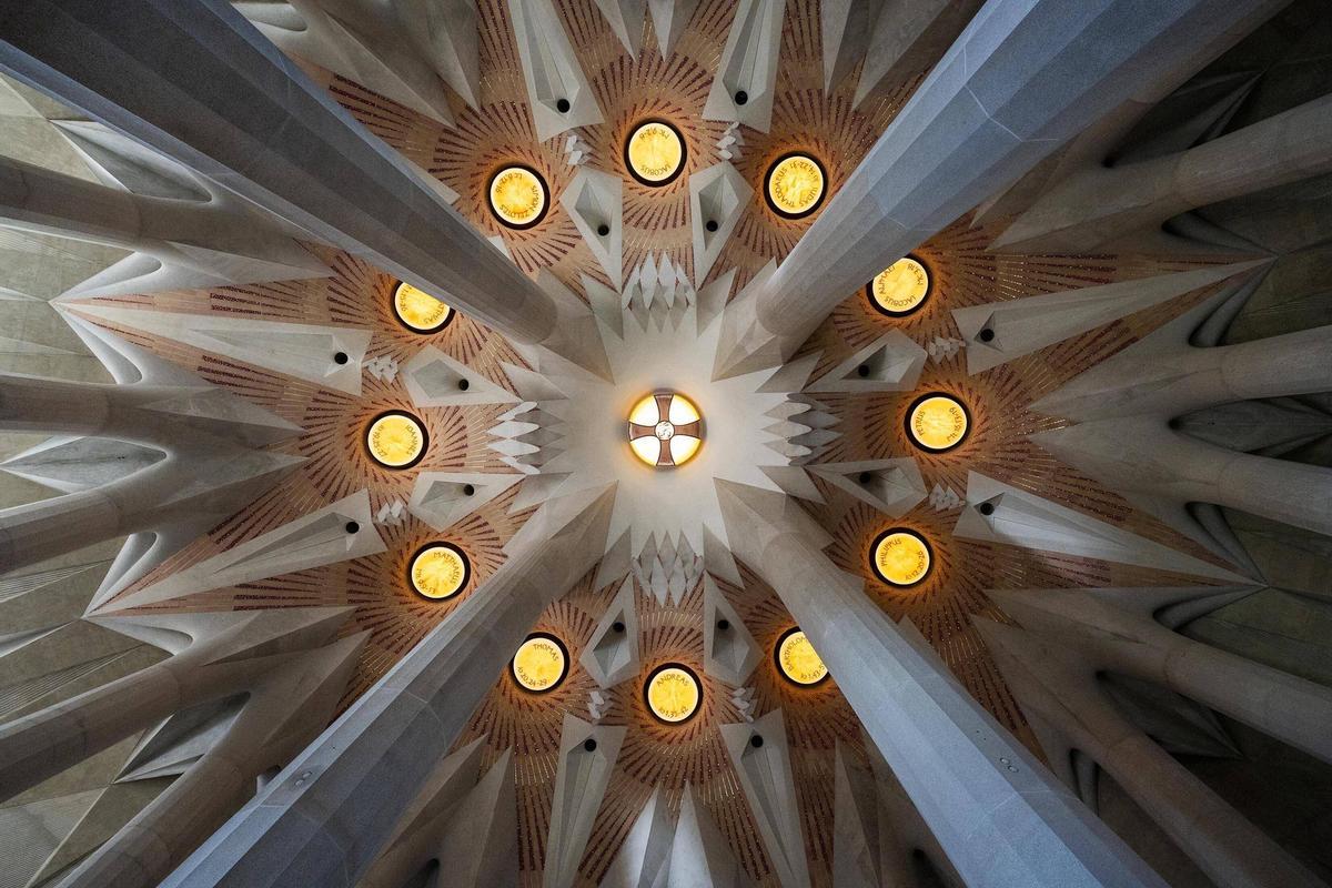 Sala Crucero, en el interior de la torre de Jesús de la Sagrada Familia.