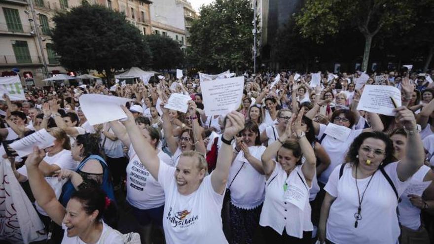 Im vergangenen Jahr demonstrierten die Zimmermädchen in Palma für bessere Arbeitsbedingungen.