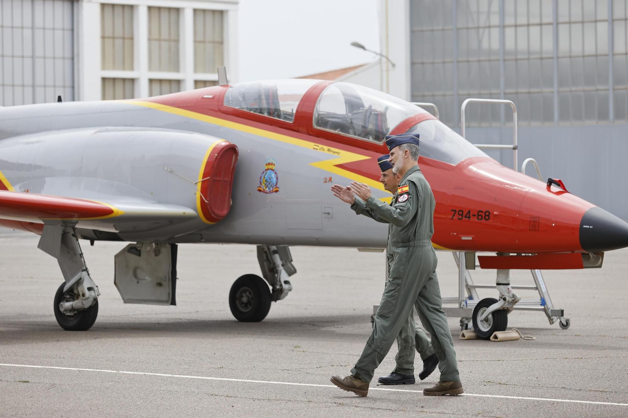 Las imágenes de la visita del rey Felipe VI a la Academia General del Aire en San Javier