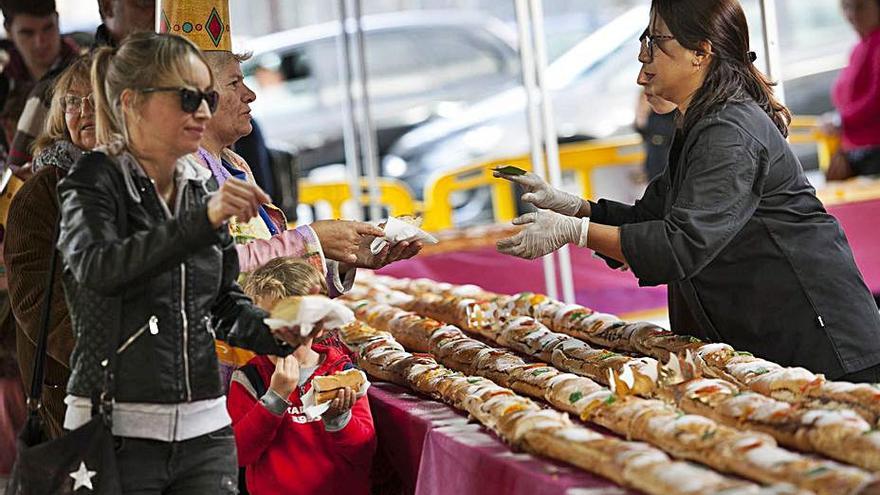 Edición de 2019 del Gran Roscón de Reyes.