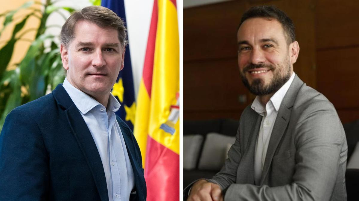 Por la izquierda, Manuel de la Rocha y José Sicre