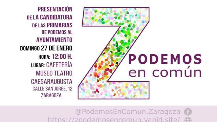 Podemos en común presenta este domingo su candidatura para el Ayuntamiento