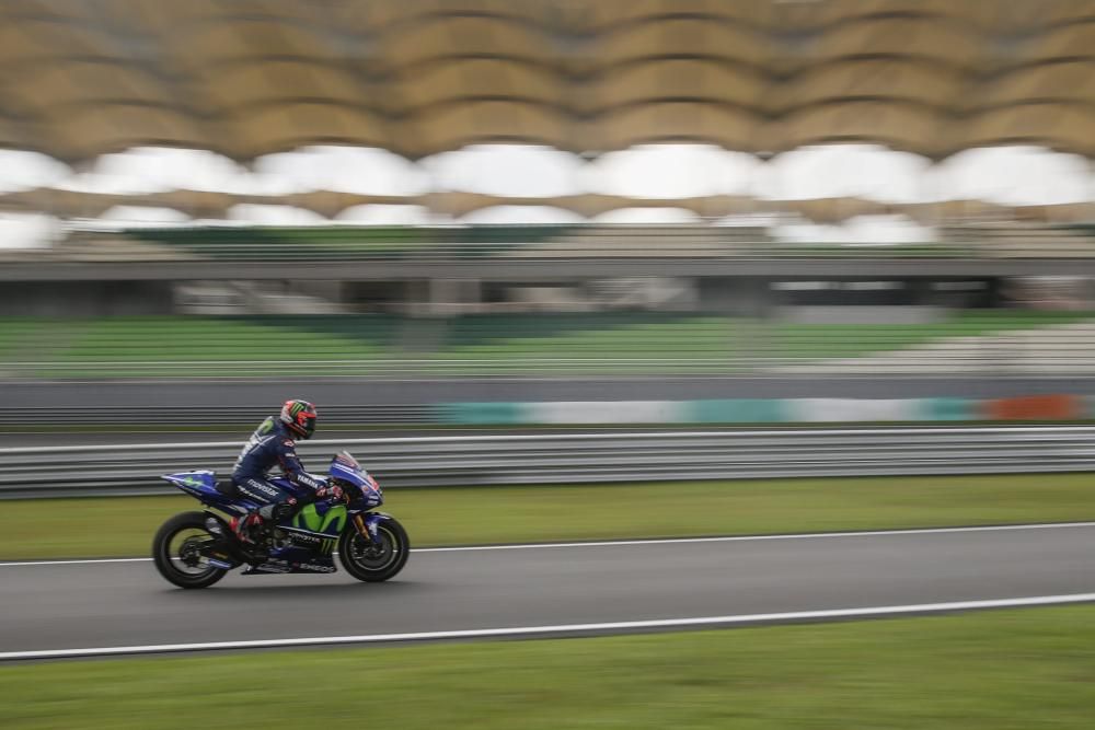 Maverick Viñales als tests de Sepang