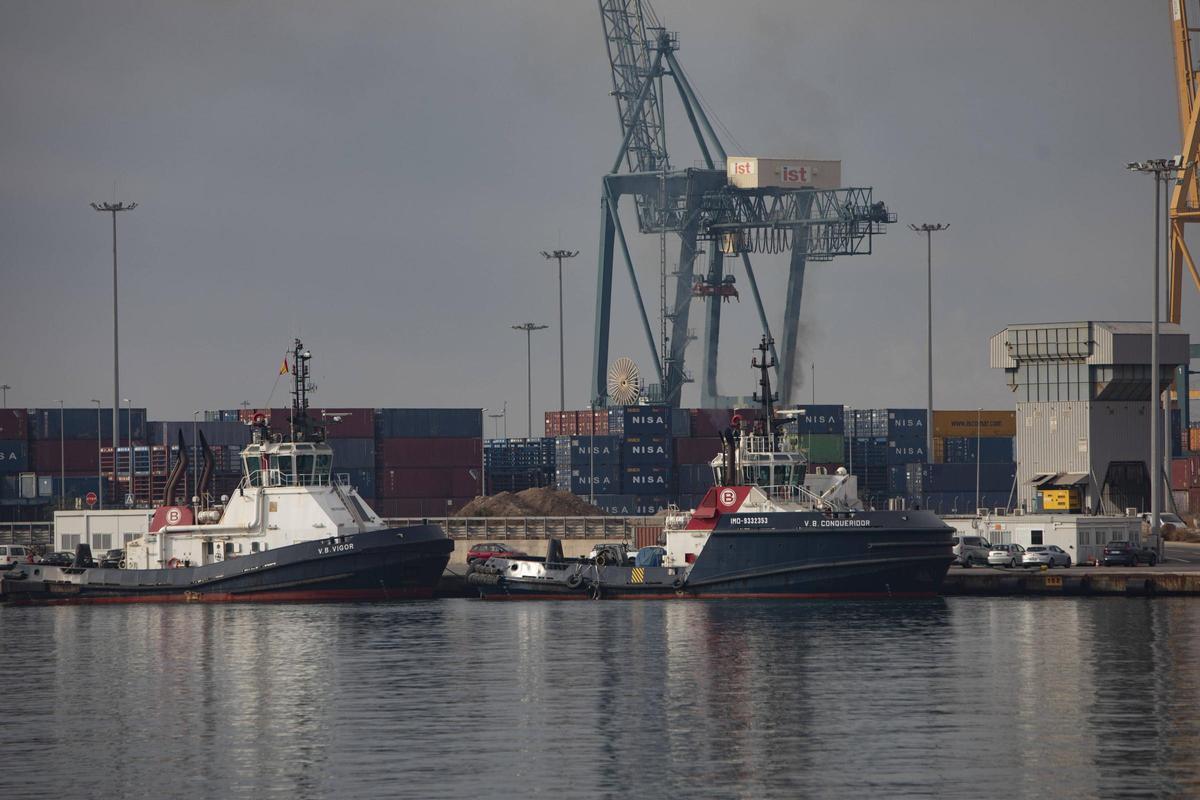 Imagen de archivo del puerto comercial de Sagunt.