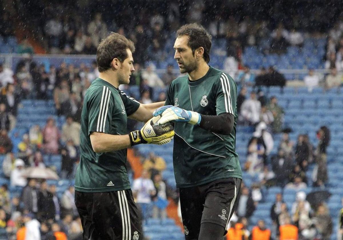 Iker Casillas y Diego López
