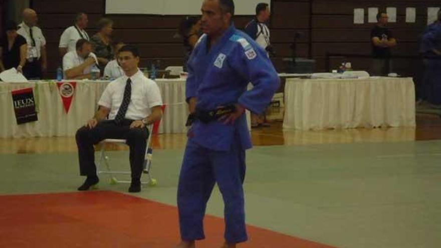 Pedro Alonso, durante la competición en Canadá.