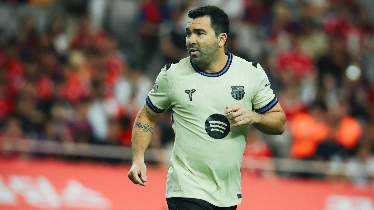Deco ha jugado con el Barça Legends en Seúl