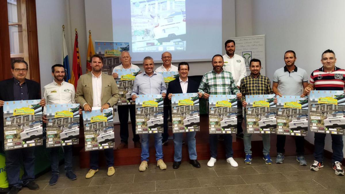 Imagen de la presentación oficial del Rally Comarca Norte, celebrada ayer en Arucas. | | LP/DLP