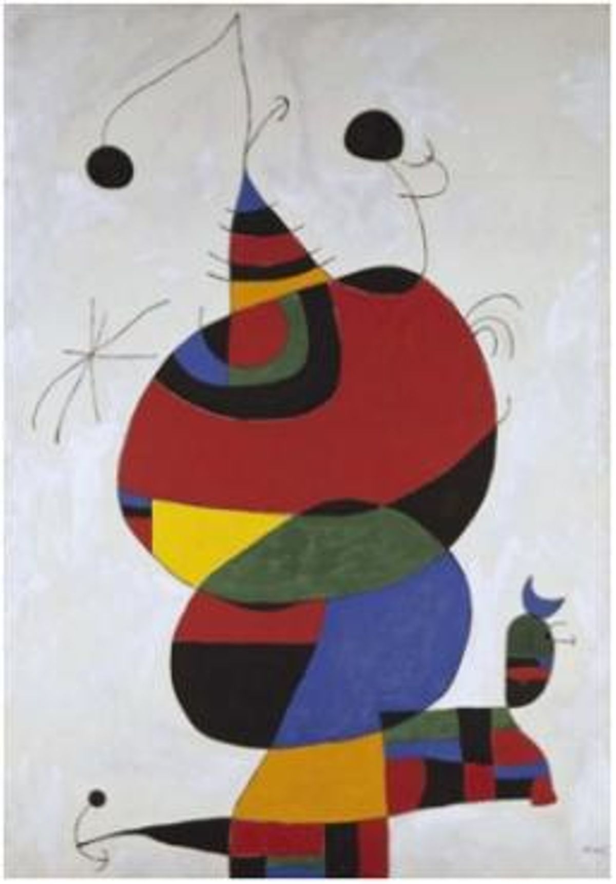 Femme, oiseau, étoile