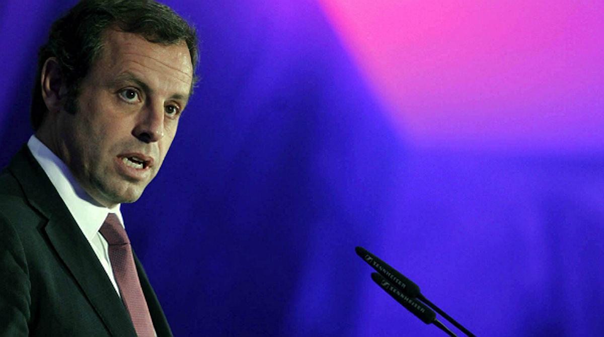 Sandro Rosell ha comparegut aquest dijous i ha expressat la seva total confiança en la innocència de Messi.