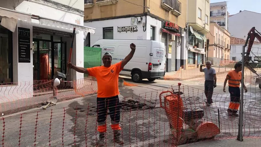 Vídeo | Obras en la plaza Marrón de Cáceres