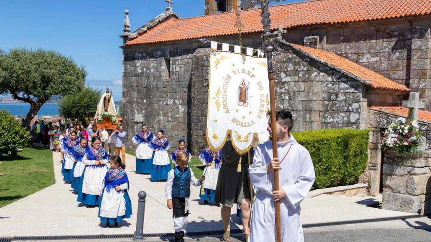 La parroquia de Noalla honra a la Virxe do Carme