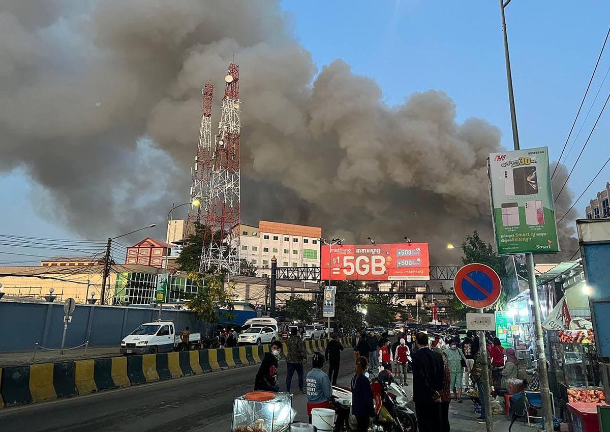 Horror y muerte en un casino de Camboya