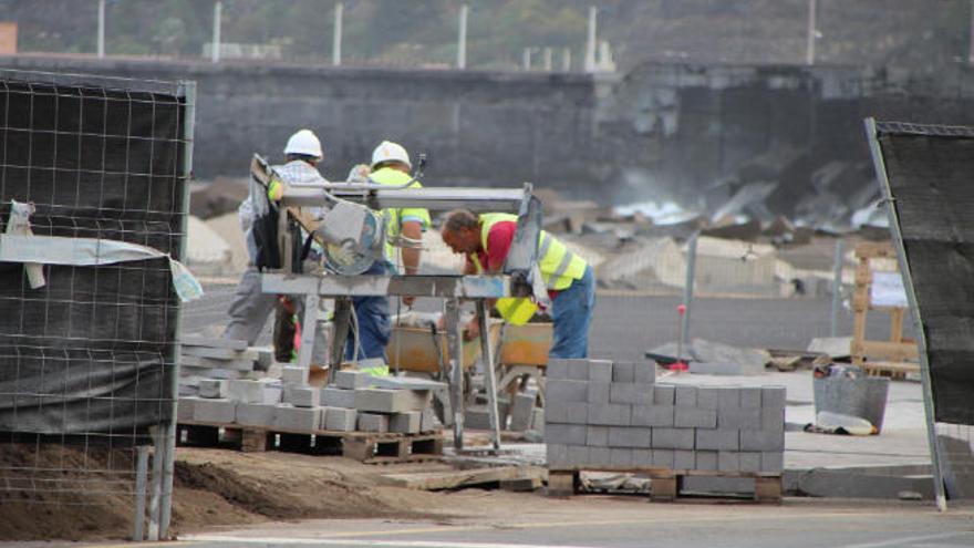 Una de las obras que se están ejecutando en estos momentos en la capital palmera.