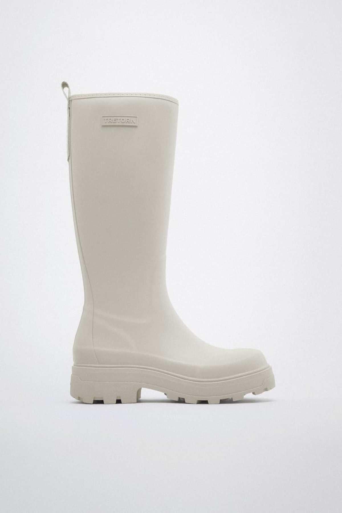 Botas altas beige Tretorn x Zara