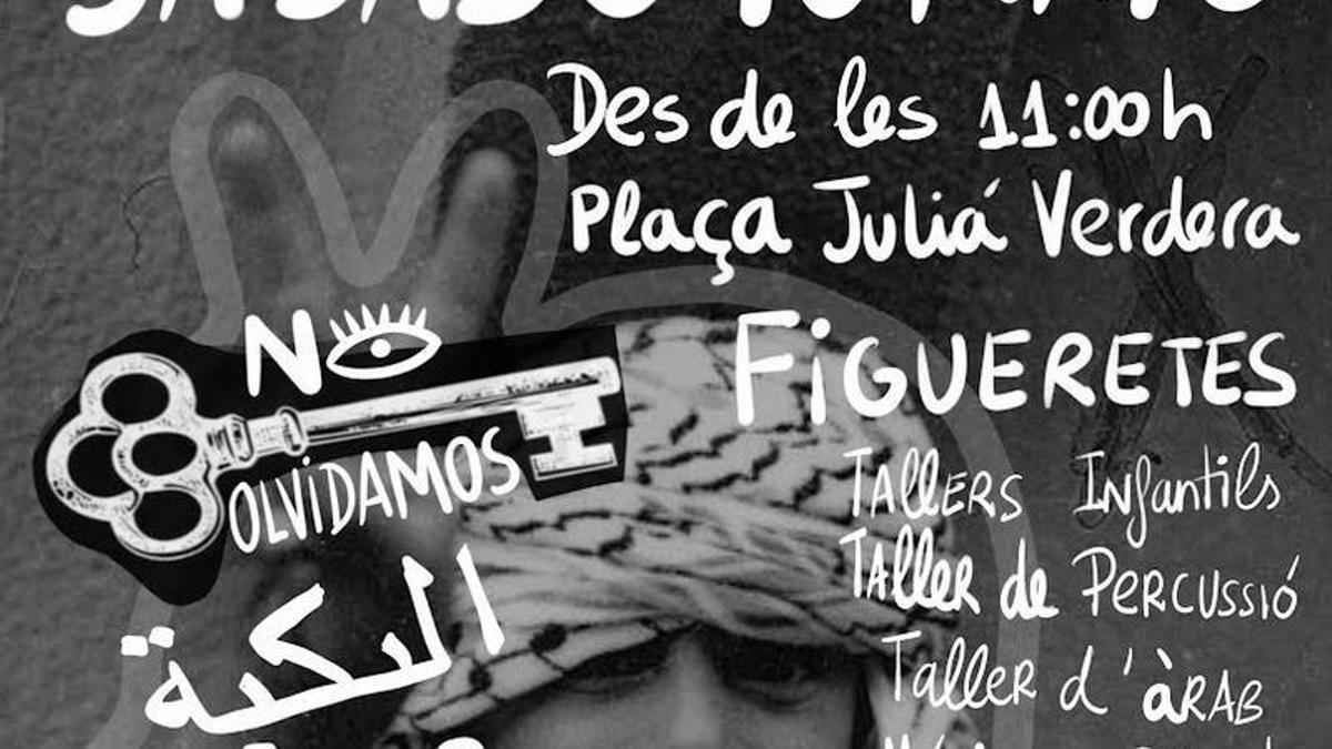 Cartel Jornada solidaria por Palestina