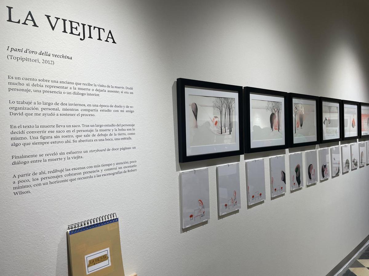 Ilustración "La viejita" expuesta en la Térmica