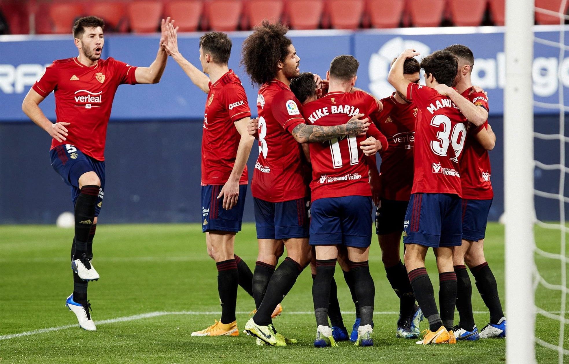 Osasuna sumó tres puntos vitales para luchar por la permanencia.