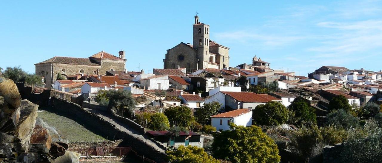 Vista del municipio cacereño de Alcántara, en la comarca de Tajo-Salor.