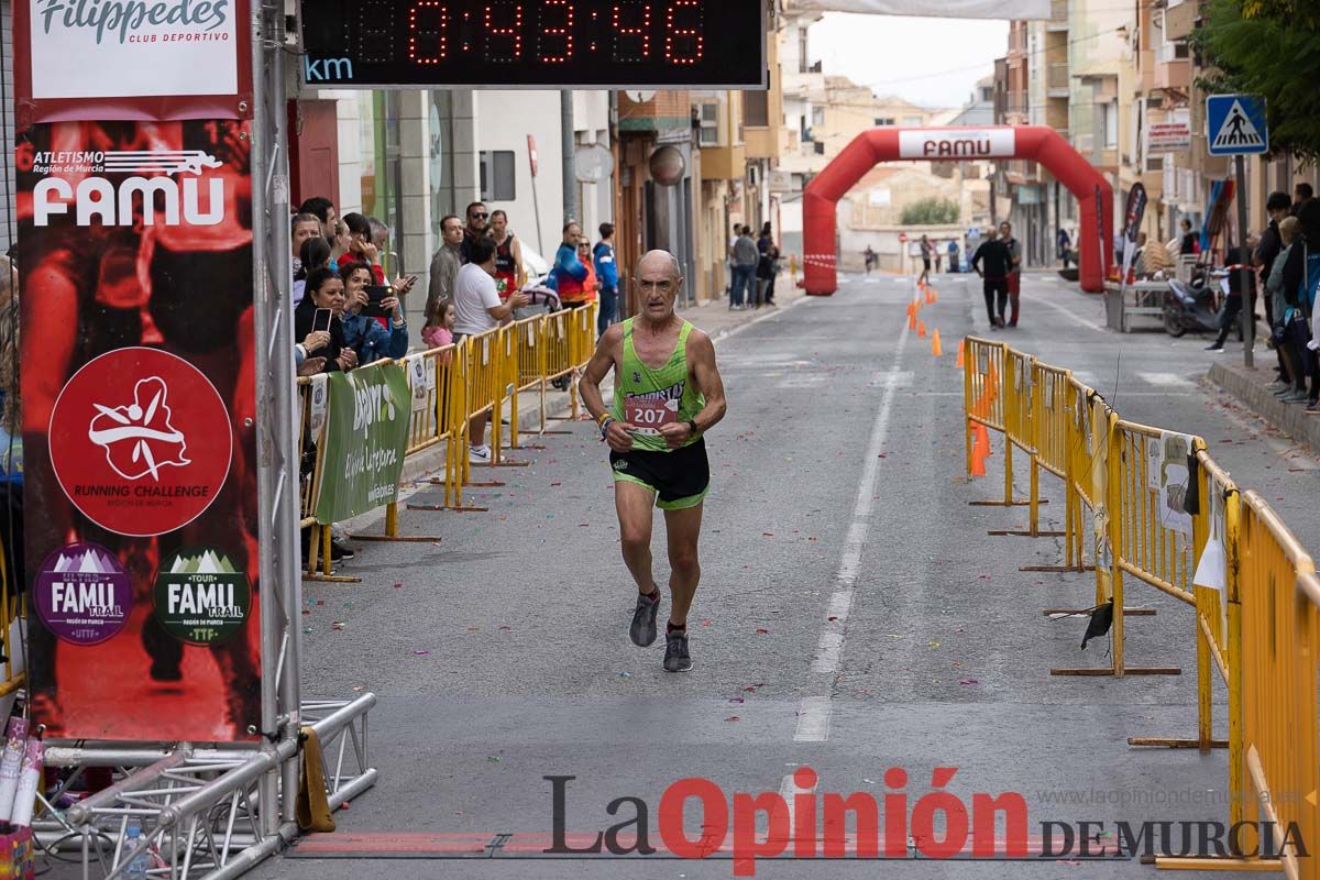 Carrera Popular Urbana y de la Mujer de Moratalla ‘La Villa, premio Marín Giménez (línea de meta)