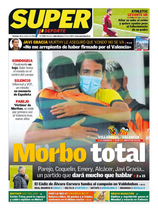 Portada SUPERDEPORTE domingo 18 octubre 2020