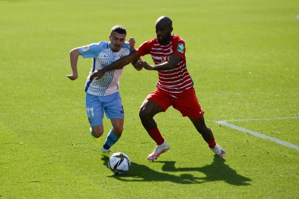 Partido de la Copa del Rey entre el Málaga CF y el Granada.