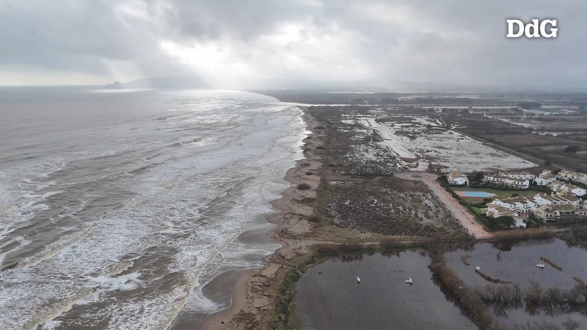 Vídeo | Els danys a Torroella de Montgrí després del temporal Harry