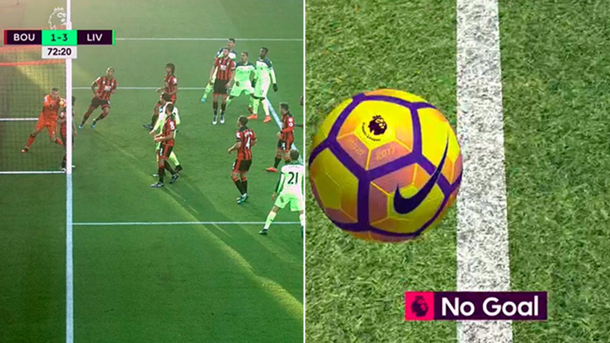 El balón de Milner no rebasó la línea de gol por apenas unos milímetros