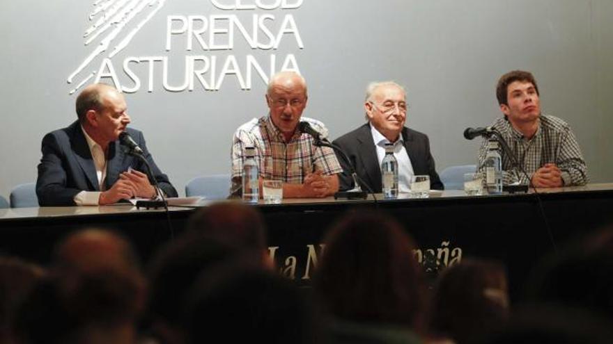 De izquierda a derecha, Gerardo Lombardero, Fernando Floriano, Pedro Floriano y Miguel Floriano.