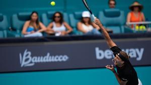 Zverev, durante su partido en Miami