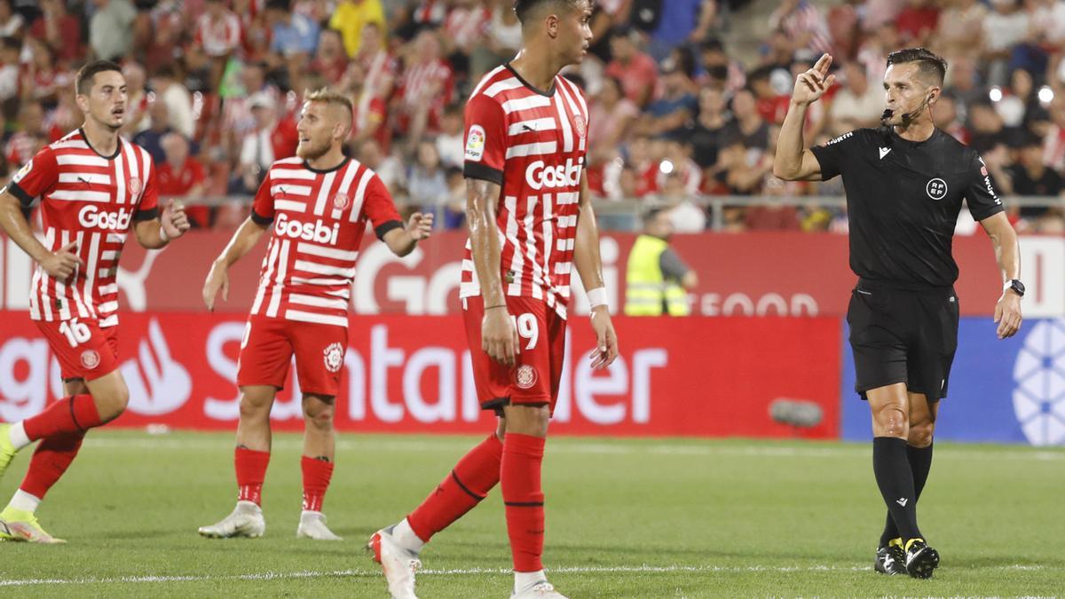 Jugadors del Girona a Montilivi