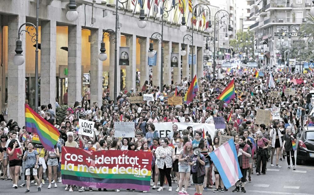 Marcha del día del Orgullo LGTBI en Palma