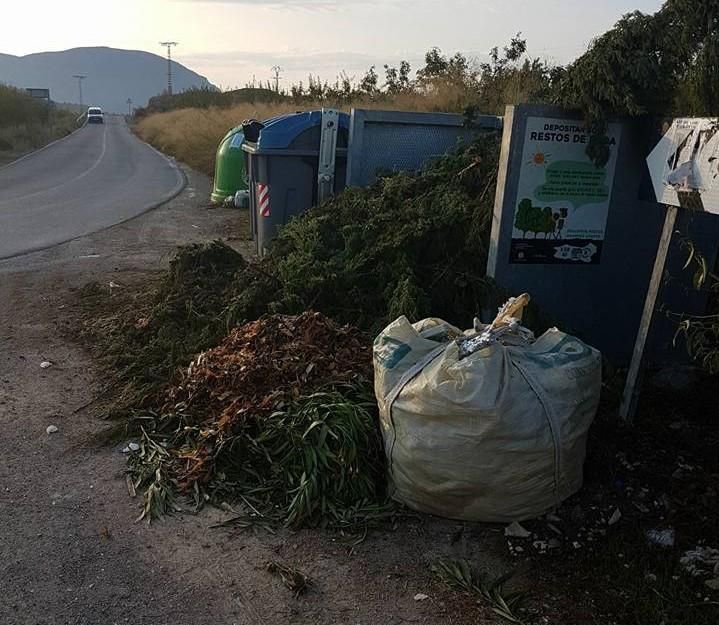 Basura en las calles de Alicante