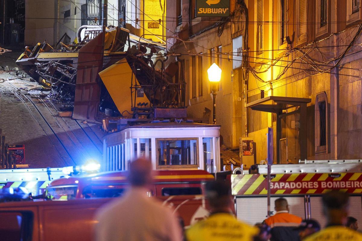 Ascienden a 17 el número de fallecidos en el accidente del funicular de Gloria en Lisboa