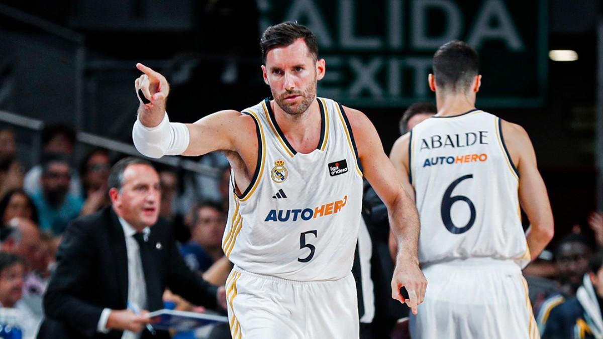 Rudy Fernández, durante un partido con el Real Madrid