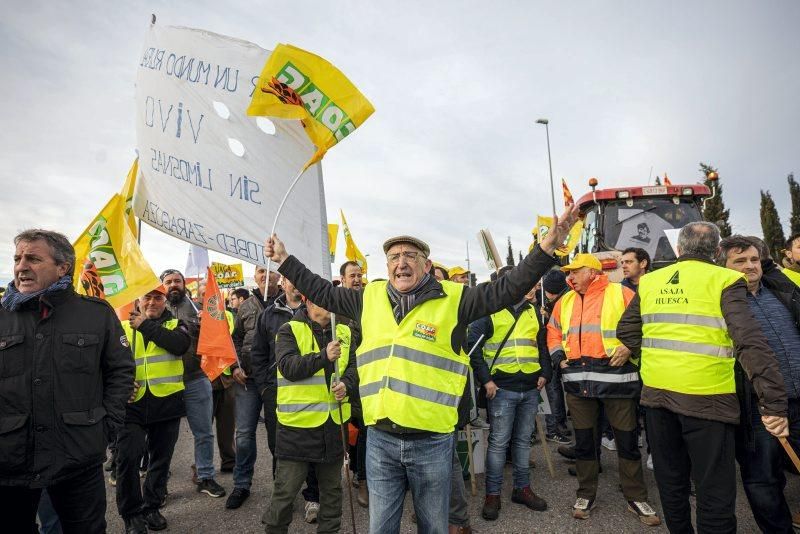 Manifestación de agricultores en Zaragoza