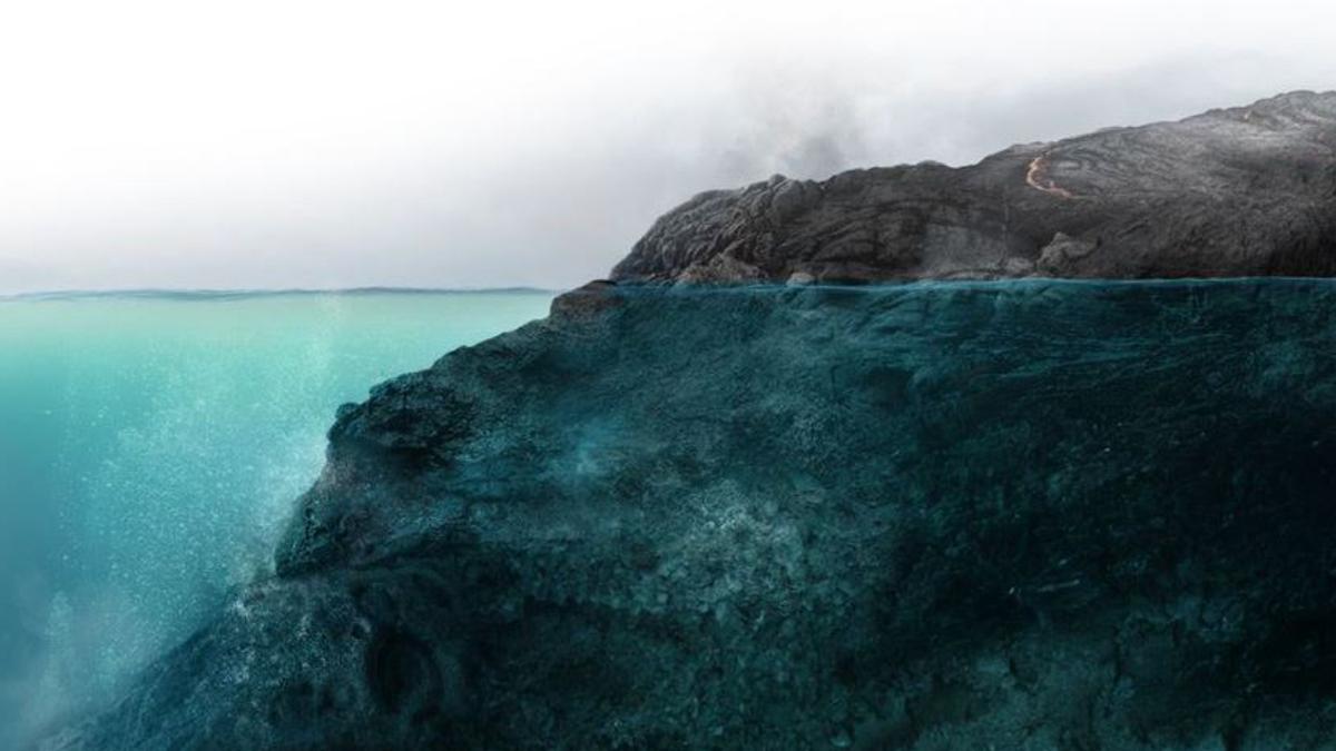 Infografía La lava bajo el mar