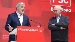 Collboni y Rabell, durante la rueda de prensa.