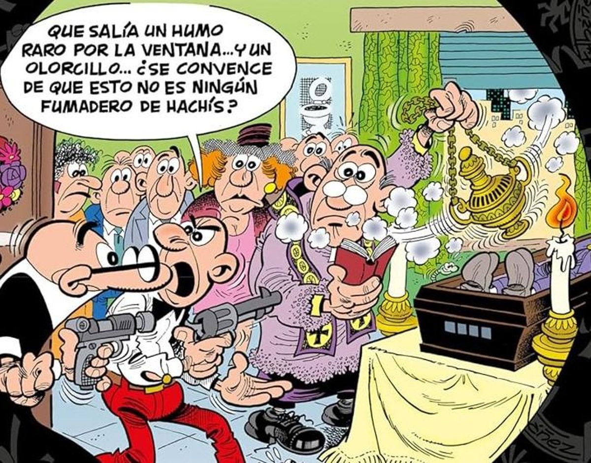 Detalle de la portada del cómic de Ibáñez Detalle de la portada del cómic de Ibáñez