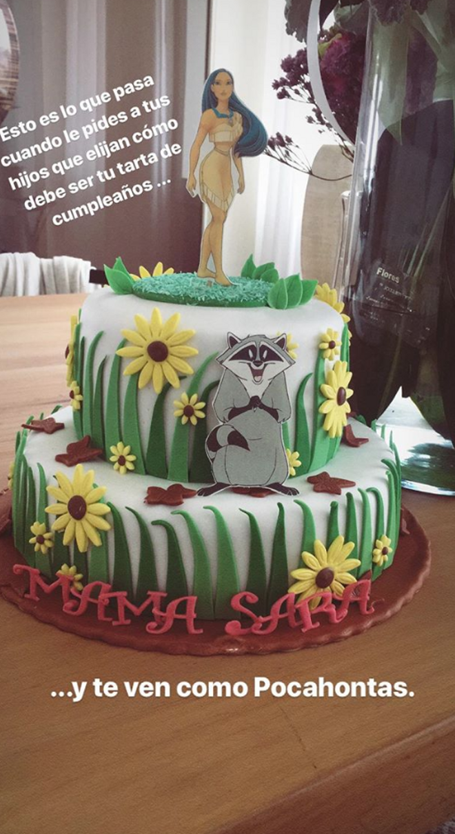 Tarta de cumpleaños de Sara Carbonero