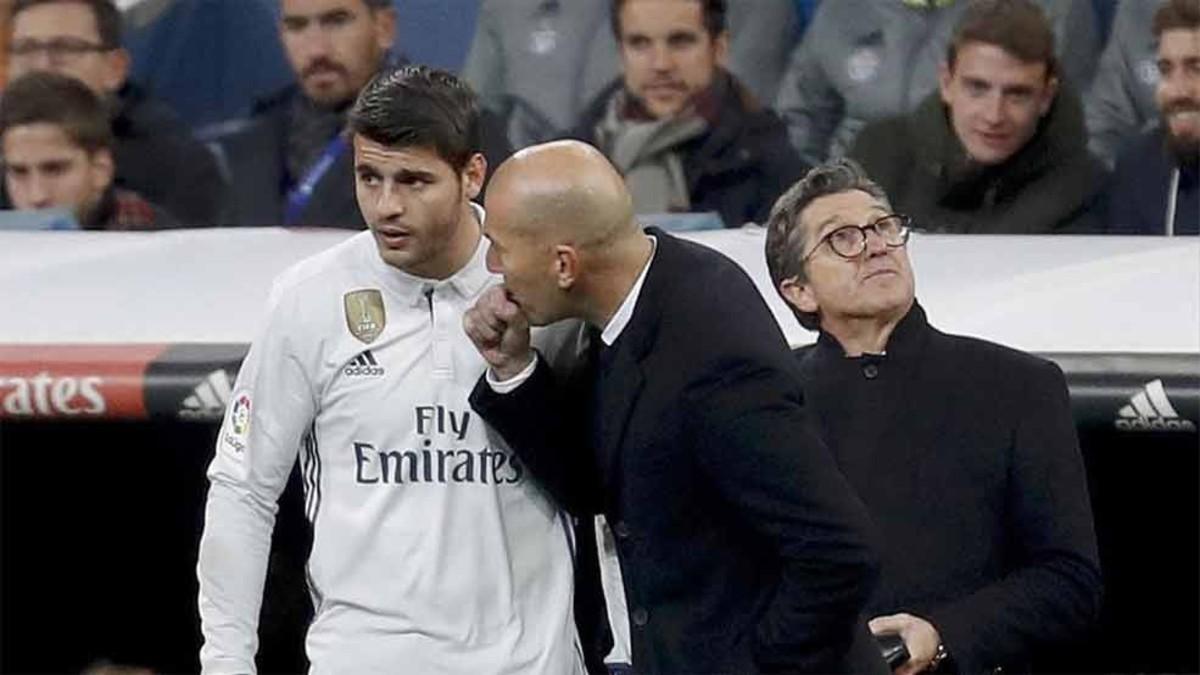 Morata está a disgusto con Zidane