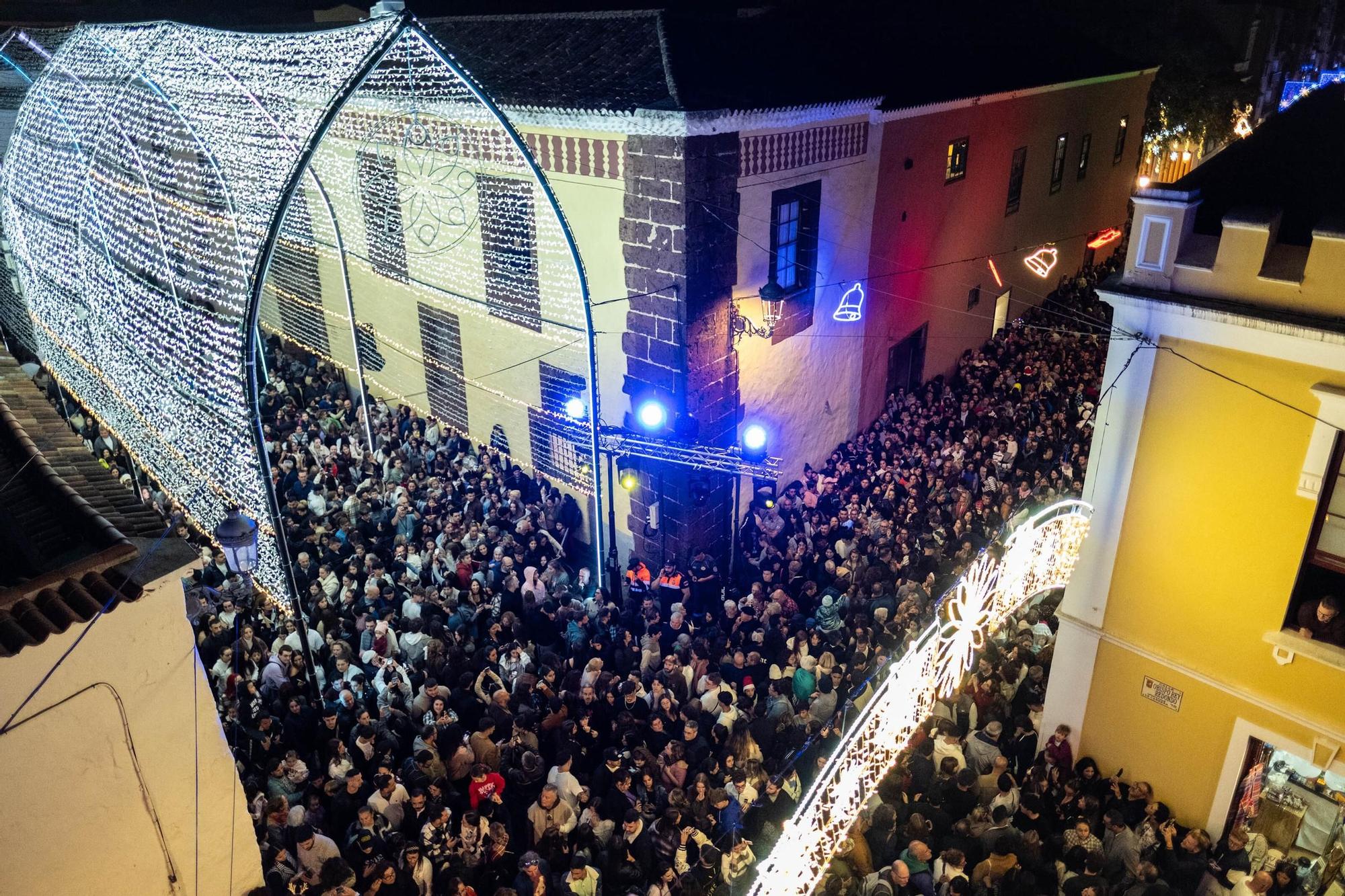 El encendido de las luces de Navidad de La Laguna, en imágenes